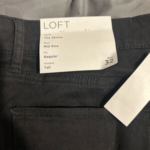LOFT BLACK Skinny Jeans